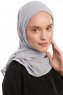 Sahar - Ljusgrå One Piece Chiffon Hijab