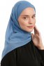 Sahar - Denim One Piece Chiffon Hijab