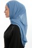 Sahar - Denim One Piece Chiffon Hijab
