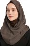 Taliah - Brun One Piece Hijab