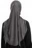 Vesile - Mörkgrå One-Piece Hijab