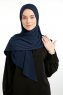 Nermin - Marinblå Sandy Scarfs Hijab