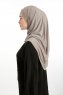 Nermin - Mörk Taupe Sandy Scarfs Hijab