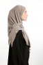 Nermin - Mörk Taupe Sandy Scarfs Hijab
