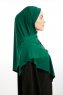 Nermin - Mörkgrön Sandy Scarfs Hijab