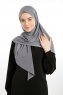 Nermin - Mörkgrå Sandy Scarfs Hijab