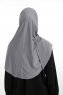 Nermin - Mörkgrå Sandy Scarfs Hijab
