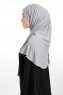 Nermin - Ljusgrå Sandy Scarfs Hijab