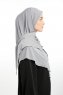 Nermin - Ljusgrå Sandy Scarfs Hijab