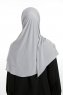 Nermin - Ljusgrå Sandy Scarfs Hijab