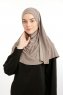Ilay - Mörk Taupe Sandy Turban Hijab