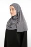 Ilay - Mörkgrå Sandy Turban Hijab