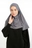 Ilay - Mörkgrå Sandy Turban Hijab