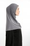 Ilay - Mörkgrå Sandy Turban Hijab