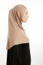 Feriha - Mörk Taupe Viskos Turban Hijab
