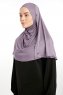 Feriha - Mörklila Viskos Turban Hijab