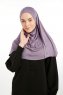Feriha - Mörklila Viskos Turban Hijab