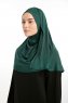 Feriha - Mörkgrön Viskos Turban Hijab
