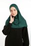 Feriha - Mörkgrön Viskos Turban Hijab