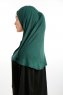 Feriha - Mörkgrön Viskos Turban Hijab