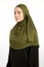 Feriha - Khaki Viskos Turban Hijab