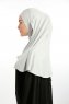 Feriha - Ljusgrå Viskos Turban Hijab