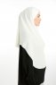 Bengi - Creme Micro Krep Turban Hijab