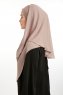 Bengi - Mörk Taupe Micro Krep Turban Hijab