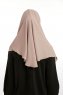 Bengi - Mörk Taupe Micro Krep Turban Hijab