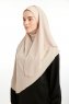 Bengi - Ljus Taupe Micro Krep Turban Hijab