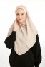 Bengi - Ljus Taupe Micro Krep Turban Hijab
