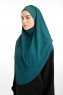 Bengi - Mörkgrön Micro Krep Turban Hijab
