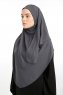 Bengi - Antracit Micro Krep Turban Hijab