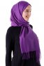 Demet - Mörklila Pashmina Hijab