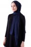 Hadise - Mörk Marinblå Chiffon Hijab