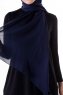 Hadise - Mörk Marinblå Chiffon Hijab