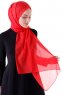 Hadise - Hallonröd Chiffon Hijab