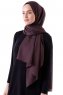 Hadise - Mörkbrun Chiffon Hijab