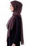 Hadise - Mörkbrun Chiffon Hijab