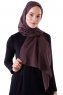 Hadise - Mörkbrun Chiffon Hijab