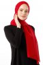 Hadise - Röd Chiffon Hijab