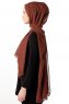 Hadise - Brun Chiffon Hijab