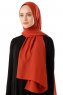 Hadise - Tegelröd Chiffon Hijab