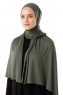 Neylan - Mörk Khaki Basic Jersey Hijab