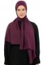Esra - Mörklila Chiffon Hijab