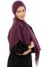 Esra - Mörklila Chiffon Hijab