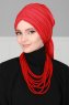 Amy - Röd Bomull Turban - Ayse Turban