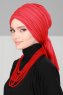 Amy - Röd Bomull Turban - Ayse Turban