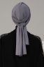 Amy - Grå Bomull Turban - Ayse Turban