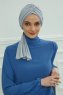 Amy - Ljusgrå Bomull Turban
